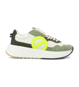 NO NAME Carter Fly leather shoes white, green