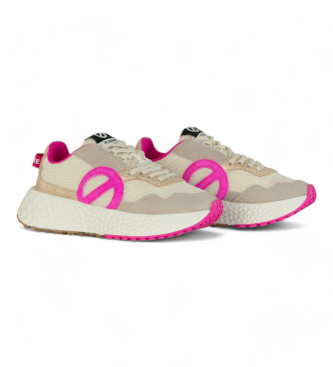 NO NAME Carter Jogger leather trainers beige, pink