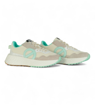 NO NAME Carter Jogger leather trainers beige,green
