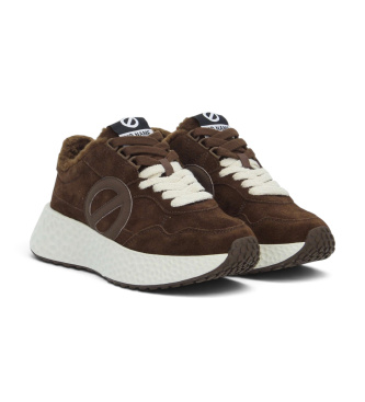 NO NAME Baskets en cuir Carter Jogger Cocoon marron