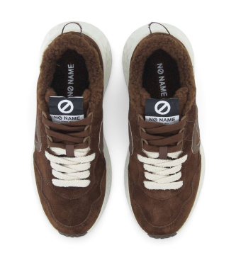NO NAME Baskets en cuir Carter Jogger Cocoon marron