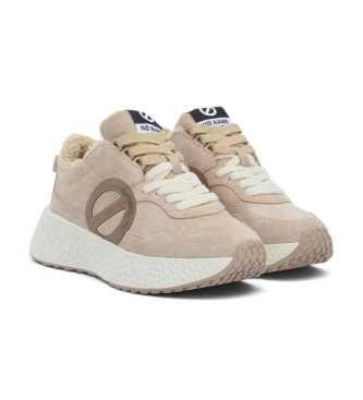 NO NAME Baskets en Cuir Carter Jogger Crystal Cocoon nude