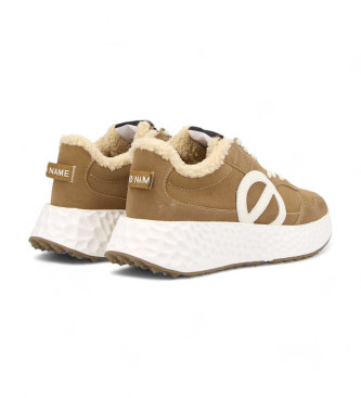 NO NAME Baskets Carter Jogger W en cuir marron