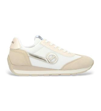 NO NAME City Run beige leather trainers