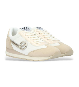 NO NAME Zapatillas de piel City Run beige