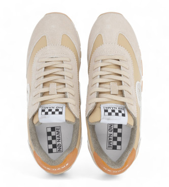 NO NAME City Run Jogger beige leather trainers