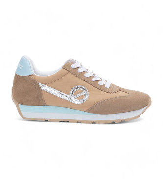 NO NAME City Run Jogger leather trainers brown