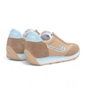NO NAME City Run Jogger leather trainers brown