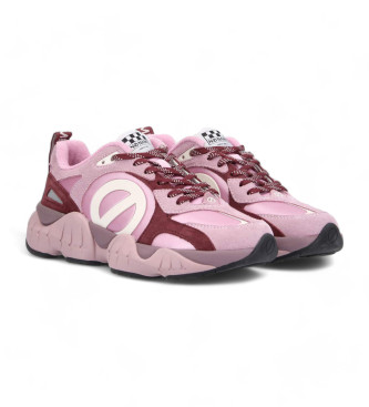 NO NAME Crazy Runner pink leather trainers
