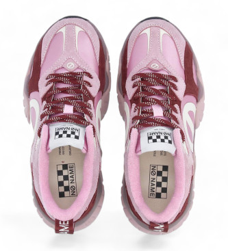 NO NAME Crazy Runner pink leather trainers
