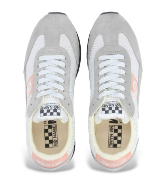 NO NAME Flex jogger grey leather trainers