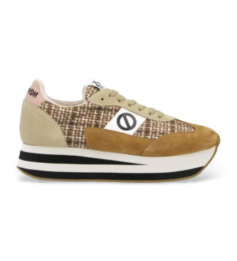 NO NAME Zapatillas de piel Flez M Jogger beige