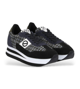 NO NAME Zapatillas de piel Flez M Jogger negro