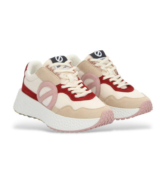 NO NAME Jogger W leather trainers beige, maroon