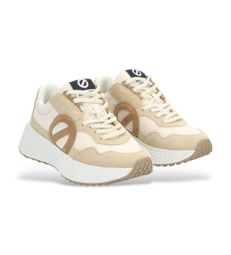 NO NAME Sneaker Jogger W in pelle beige