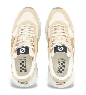 NO NAME Jogger W beige leather trainers