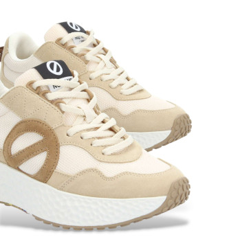 NO NAME Jogger W beige leather trainers