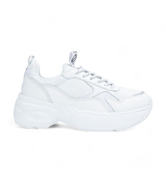 NO NAME Leather Sneakers Nitro white