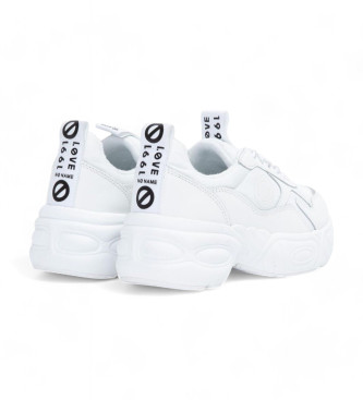 NO NAME Leather Sneakers Nitro white