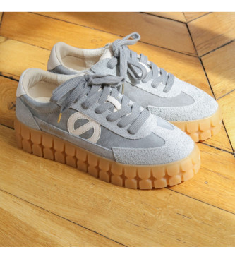 NO NAME Play Side Leather Sneakers grey