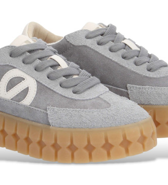 NO NAME Play Side Leather Sneakers grey