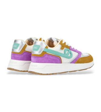 NO NAME Baskets en cuir Power Jogger multicolores