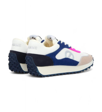 NO NAME Scarpe da ginnastica in pelle Punky Jogger bianche, blu scuro