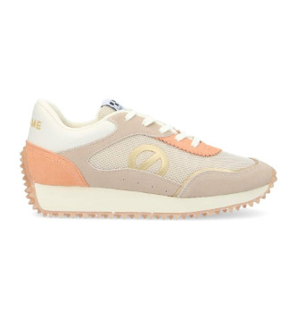 NO NAME Zapatillas de piel Punky Jogger en beige