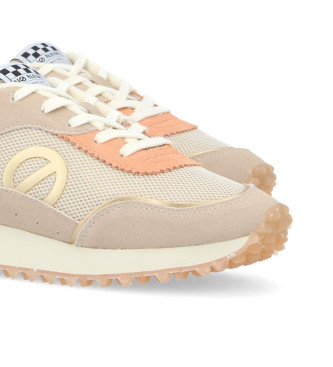 NO NAME Zapatillas de piel Punky Jogger en beige