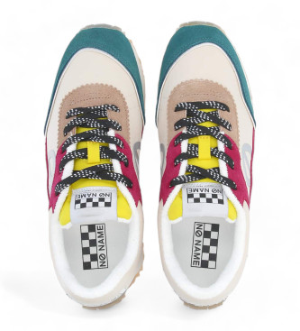 NO NAME Multicoloured Punky Jogger leather slippers