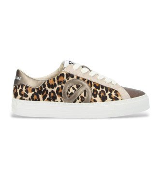 NO NAME Zapatillas de piel Strike Mid animalprint