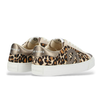 NO NAME Sapatos de couro com estampado animal Strike Mid