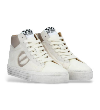 NO NAME Zapatillas de piel Strike Mid blanco