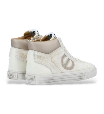 NO NAME Zapatillas de piel Strike Mid blanco