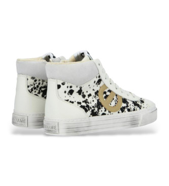 NO NAME Strike Mid Cut Cow leather shoes white