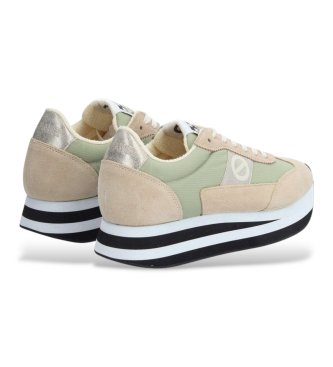 NO NAME Flex Jogger l�der sneakers brun