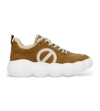 NO NAME Gong Jogger trainers in brown leather