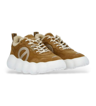 NO NAME Gong Jogger trainers in brown leather