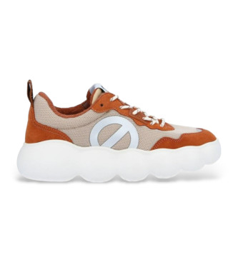 NO NAME Gong Jogger - Baskets en cuir orange