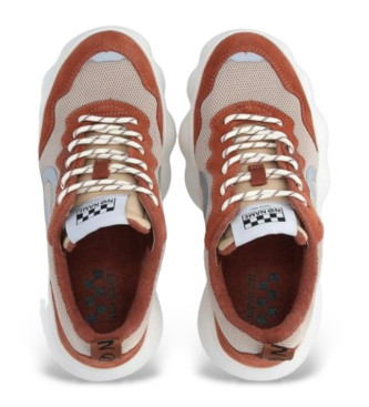 NO NAME Gong Jogger - Baskets en cuir orange