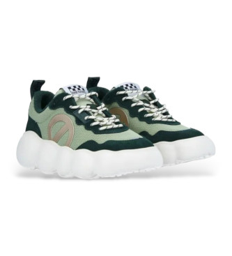 NO NAME Gong Jogger green leather trainers