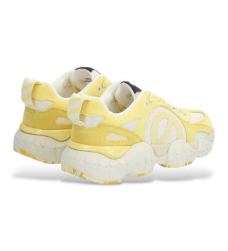 NO NAME Krazee Runner - Baskets en cuir jaune
