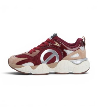 NO NAME Zapatillas de Piel Krazee Runner Neo rojo