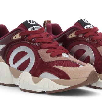 NO NAME Zapatillas de Piel Krazee Runner Neo rojo