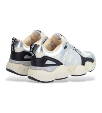 NO NAME Krazee Runner - Baskets en cuir argent�