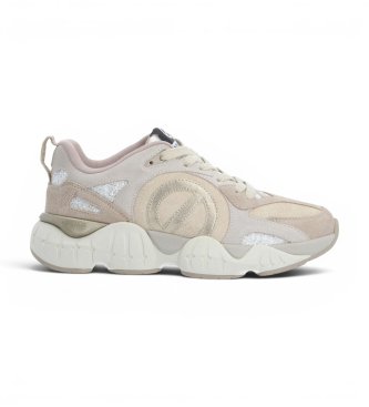 NO NAME Zapatillas de Piel Krazee Runner beige