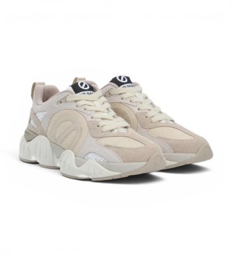 NO NAME Zapatillas de Piel Krazee Runner beige
