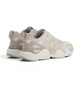 NO NAME Zapatillas de Piel Krazee Runner beige