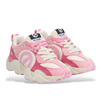 NO NAME Krazee Runner Baskets en cuir rose