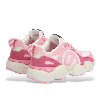 NO NAME Krazee Runner Baskets en cuir rose